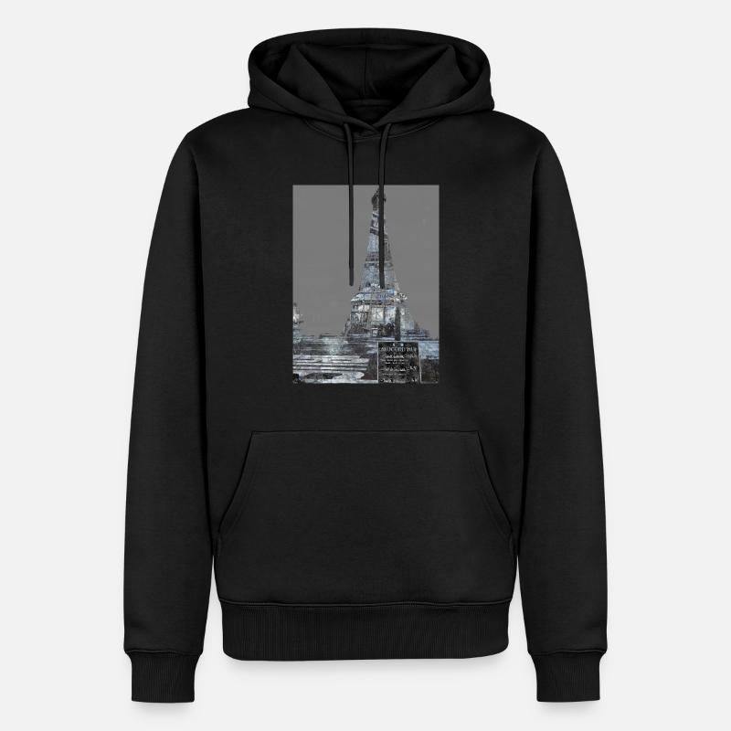 City Trip Paris - Sweat à capuche Premium bio Homme - noir