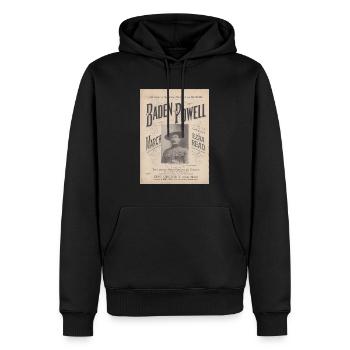 Baden-Powell - Männer Premium Bio Hoodie - Schwarz - Vorne - Nico (187cm)
