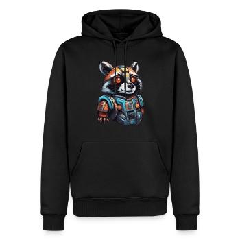 Robot Animal / AI / Mechanized Animals / Comic - Men’s Premium Organic Hoodie - black - Front - Nico (187cm)