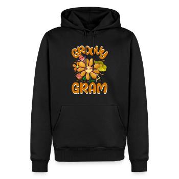 Groovy Gram Family Matching Vintage Family Outfit - Sweat à capuche Premium bio Homme - noir - Devant - Nico (187cm)
