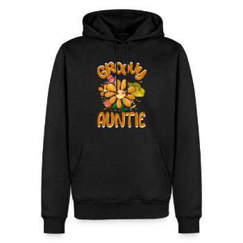 Groovy Auntie Family Matching Vintage Family - Sweat à capuche Premium bio Homme - noir - Devant - Nico (187cm)