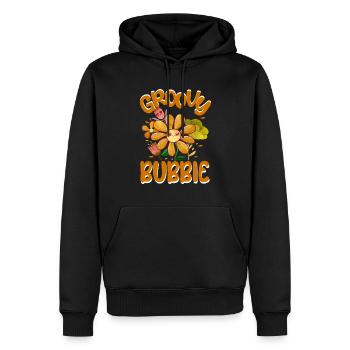 Groovy Bubbie Famille Matching Vintage Famille - Sweat à capuche Premium bio Homme - noir - Devant - Nico (187cm)