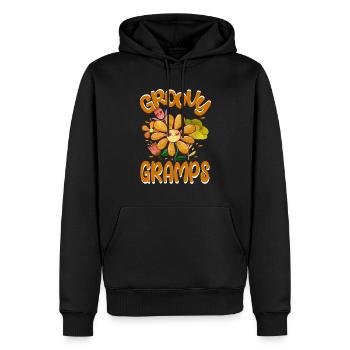 Groovy Gramps Famille Vintage Matching - Sweat à capuche Premium bio Homme - noir - Devant - Nico (187cm)