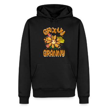 Groovy Granny Family Matching Vintage Family - Sweat à capuche Premium bio Homme - noir - Devant - Nico (187cm)