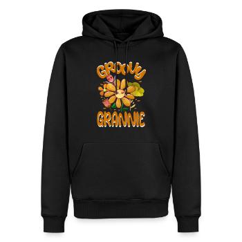 Groovy Grannie Family Matching Vintage Family - Männer Premium Bio Hoodie - Schwarz - Vorne - Nico (187cm)