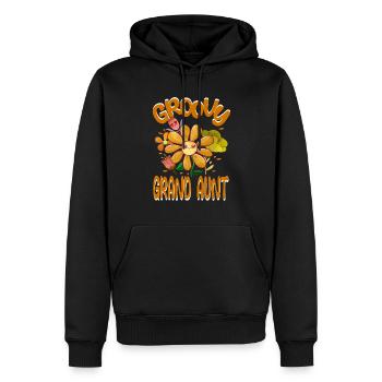 Groovy Grand Aunt Family Matching Vintage Family - Männer Premium Bio Hoodie - Schwarz - Vorne - Nico (187cm)