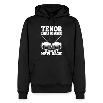 Tenortrommel Spieler - Männer Premium Bio Hoodie - Schwarz - Vorne - Nico (187cm)