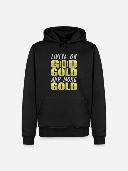 Gold Mining Gold Mine - Men’s Premium Organic Hoodie - black