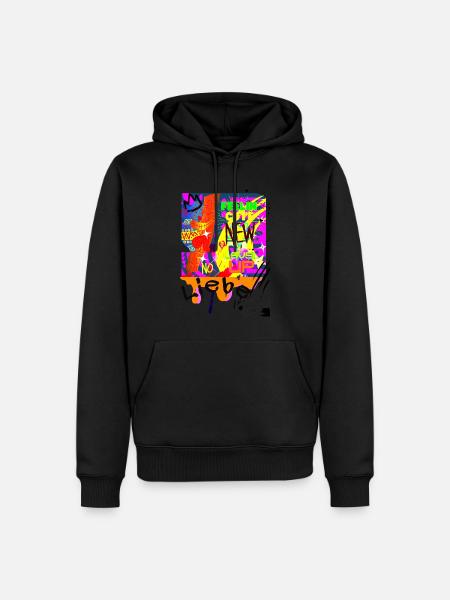 kunst - Männer Premium Bio Hoodie - Schwarz