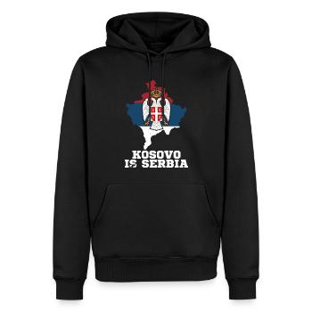 Belgrade Serbian Serbia Serbian Srbija Yugoslavija - Männer Premium Bio Hoodie - Schwarz - Vorne - Nico (187cm)