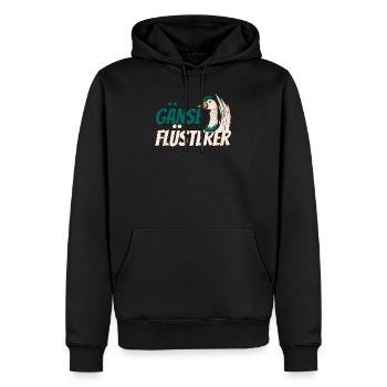 Gans Gänse Flüsterer Bauernhof Geschenk - Männer Premium Bio Hoodie - Schwarz - Vorne - Nico (187cm)