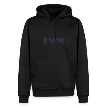 Dunkelbunt Schwarz ist bunt genug gothic - Männer Premium Bio Hoodie - Schwarz - Vorne - Nico (187cm)