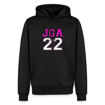 JGA Junggesellenabschied 2022 Hochzeit Bräutigam - Männer Premium Bio Hoodie - Schwarz - Vorne - Nico (187cm)