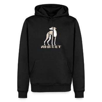 Whippet 45 - Sweat à capuche Premium bio Homme - noir - Devant - Nico (187cm)