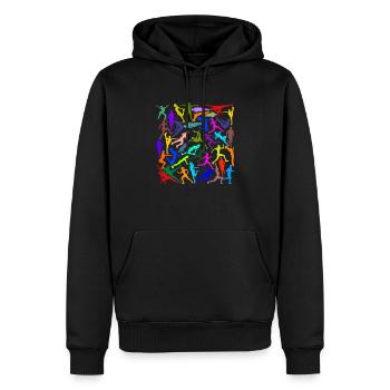 Art sportif - Sweat à capuche Premium bio Homme - noir - Devant - Nico (187cm)