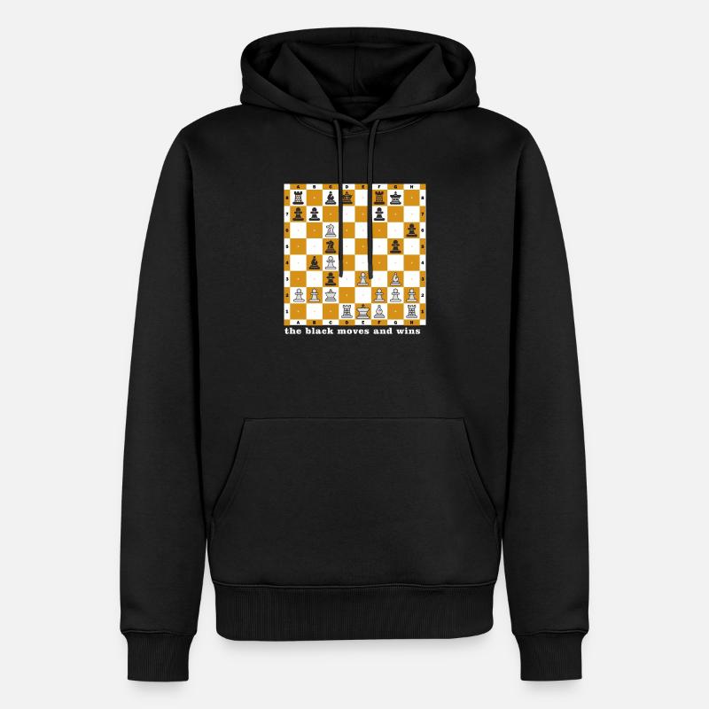 Schachproblem 2 - Männer Premium Bio Hoodie - Schwarz