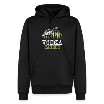 Vodka Saurus Dinosaurier Lustige Wodka Lemon Trex - Männer Premium Bio Hoodie - Schwarz - Vorne - Nico (187cm)