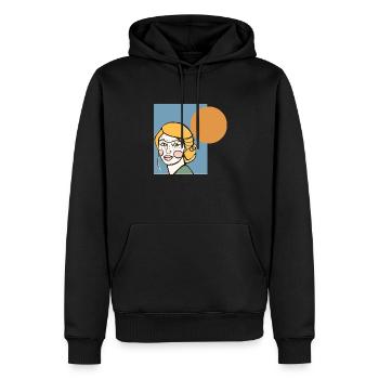 Sommersprosse - Männer Premium Bio Hoodie - Schwarz - Vorne - Nico (187cm)