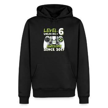 Sechs 6yr BDay Sohn Junge Lustiger Gamer 6. Geburtstag - Männer Premium Bio Hoodie - Schwarz - Vorne - Nico (187cm)