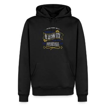 electrician apprentice engineer computer - Männer Premium Bio Hoodie - Schwarz - Vorne - Nico (187cm)