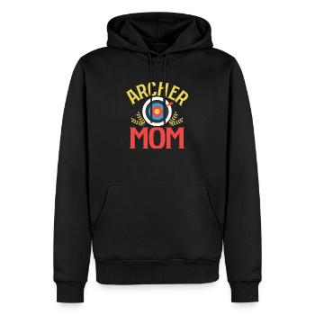 Archer Mom Archery Target Bow & Arrows - Men’s Premium Organic Hoodie - black - Front - Nico (187cm)