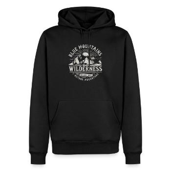 Into the wilderness - Männer Premium Bio Hoodie - Schwarz - Vorne - Nico (187cm)
