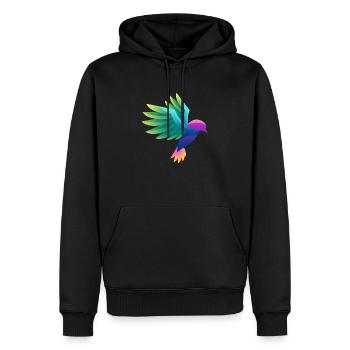 Nature Conservation Bird Colorful - Men’s Premium Organic Hoodie - black - Front - Nico (187cm)