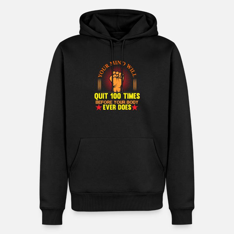 Faust - Männer Premium Bio Hoodie - Schwarz