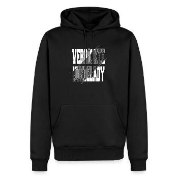 Déclaration de conseils d’entraînement d’anniversaire - Sweat à capuche Premium bio Homme - noir - Devant - Nico (187cm)