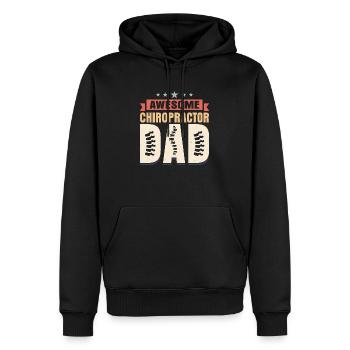 Awesome Chiropractor Dad Chiropractic Physical The - Männer Premium Bio Hoodie - Schwarz - Vorne - Nico (187cm)