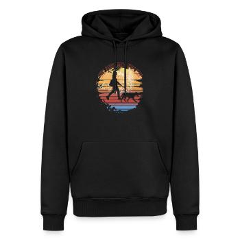 Der beste Hundeausführer - Männer Premium Bio Hoodie - Schwarz - Vorne - Nico (187cm)