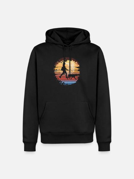 Der beste Hundeausführer - Männer Premium Bio Hoodie - Schwarz