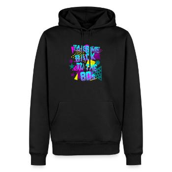 Ramenez-moi dans les années 80 - Sweat à capuche Premium bio Homme - noir - Devant - Nico (187cm)