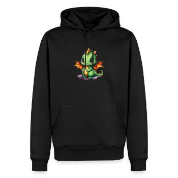 Baby Drache - Männer Premium Bio Hoodie - Schwarz - Vorne - Nico (187cm)