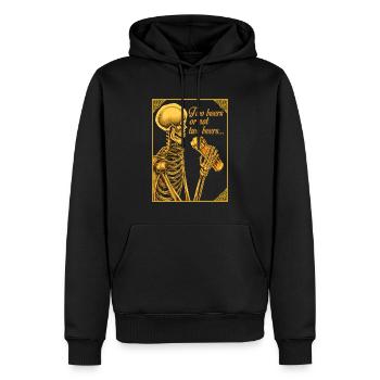 ZWEI BIERE ODER NICHT ZWEI BIERE - Männer Premium Bio Hoodie - Schwarz - Vorne - Nico (187cm)