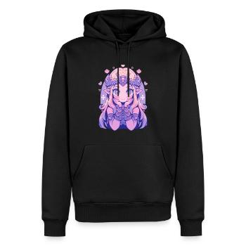 Cute Chibi Princess - Cute Fairy Tale Design - Men’s Premium Organic Hoodie - black - Front - Nico (187cm)