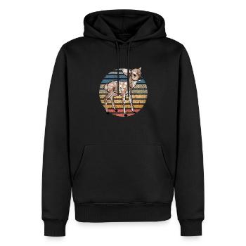 Chevreuil Fawn Sunset Kids Forest Animal Gift - Sweat à capuche Premium bio Homme - noir - Devant - Nico (187cm)