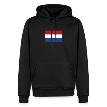 Niederlande Flagge Nederland Holland Niederländer - Männer Premium Bio Hoodie - Schwarz - Vorne - Nico (187cm)