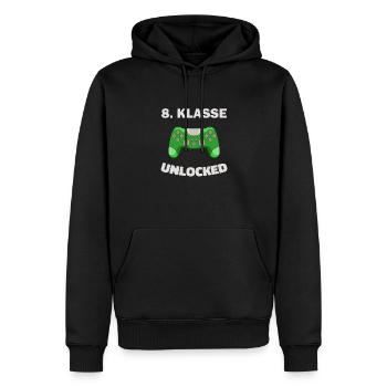 8. Klasse Gamer Deko Zocker Schule Kinder Geschenk - Männer Premium Bio Hoodie - Schwarz - Vorne - Nico (187cm)