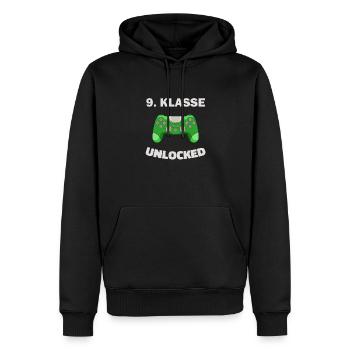 9. Klasse Gamer Deko Zocker Schule Kinder Geschenk - Männer Premium Bio Hoodie - Schwarz - Vorne - Nico (187cm)