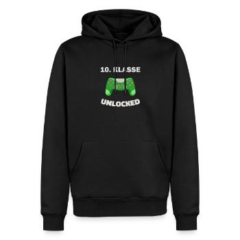 10. Klasse Gamer Deko Zocker Schule Kind Geschenk - Männer Premium Bio Hoodie - Schwarz - Vorne - Nico (187cm)