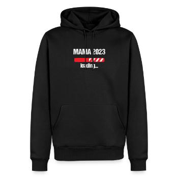 Mom 2023 Loading Pregnancy Announcement Baby - Men’s Premium Organic Hoodie - black - Front - Nico (187cm)