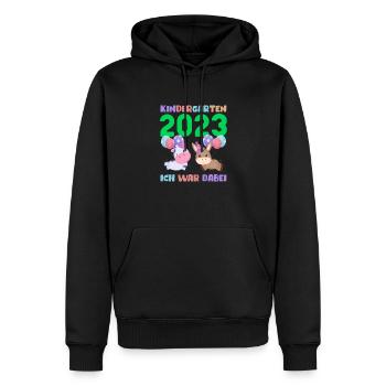 Kindergarten 2023 Süße Tiere Mädchen Jungen Kita - Männer Premium Bio Hoodie - Schwarz - Vorne - Nico (187cm)