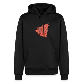 République du Nicaragua Caraïbes Amérique du Sud Fun Cadeau - Sweat à capuche Premium bio Homme - noir - Devant - Nico (187cm)