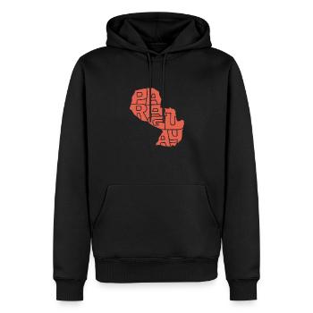 Paraguay Republik Karibik Südamerika Fun Geschenk - Männer Premium Bio Hoodie - Schwarz - Vorne - Nico (187cm)