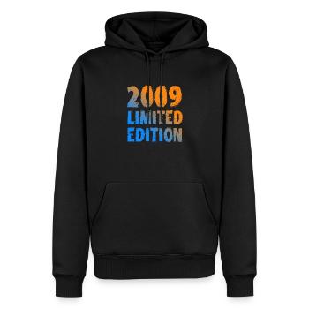 2009 Édition Limitée Anniversaire Cadeau Femme Mari - Sweat à capuche Premium bio Homme - noir - Devant - Nico (187cm)