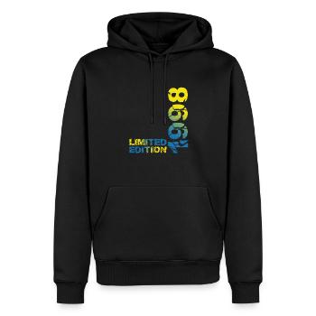1998 édition limitée cadeau d’anniversaire femme mari - Sweat à capuche Premium bio Homme - noir - Devant - Nico (187cm)