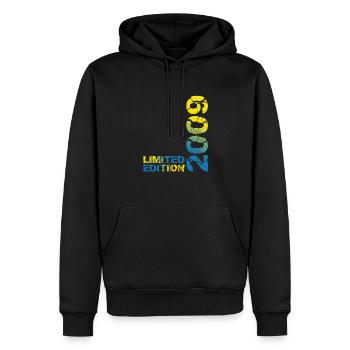 2009 Édition Limitée Anniversaire Cadeau Femme Mari - Sweat à capuche Premium bio Homme - noir - Devant - Nico (187cm)