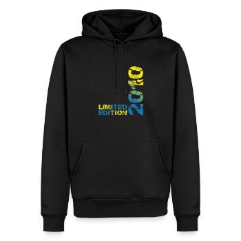 2010 Édition Limitée Anniversaire Cadeau Femme Mari - Sweat à capuche Premium bio Homme - noir - Devant - Nico (187cm)