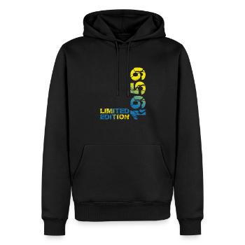 1959 édition limitée anniversaire cadeau femme mari - Sweat à capuche Premium bio Homme - noir - Devant - Nico (187cm)